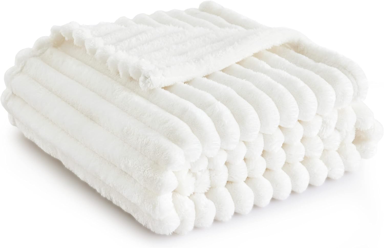 Ultra-Cozy White Throw Blanket