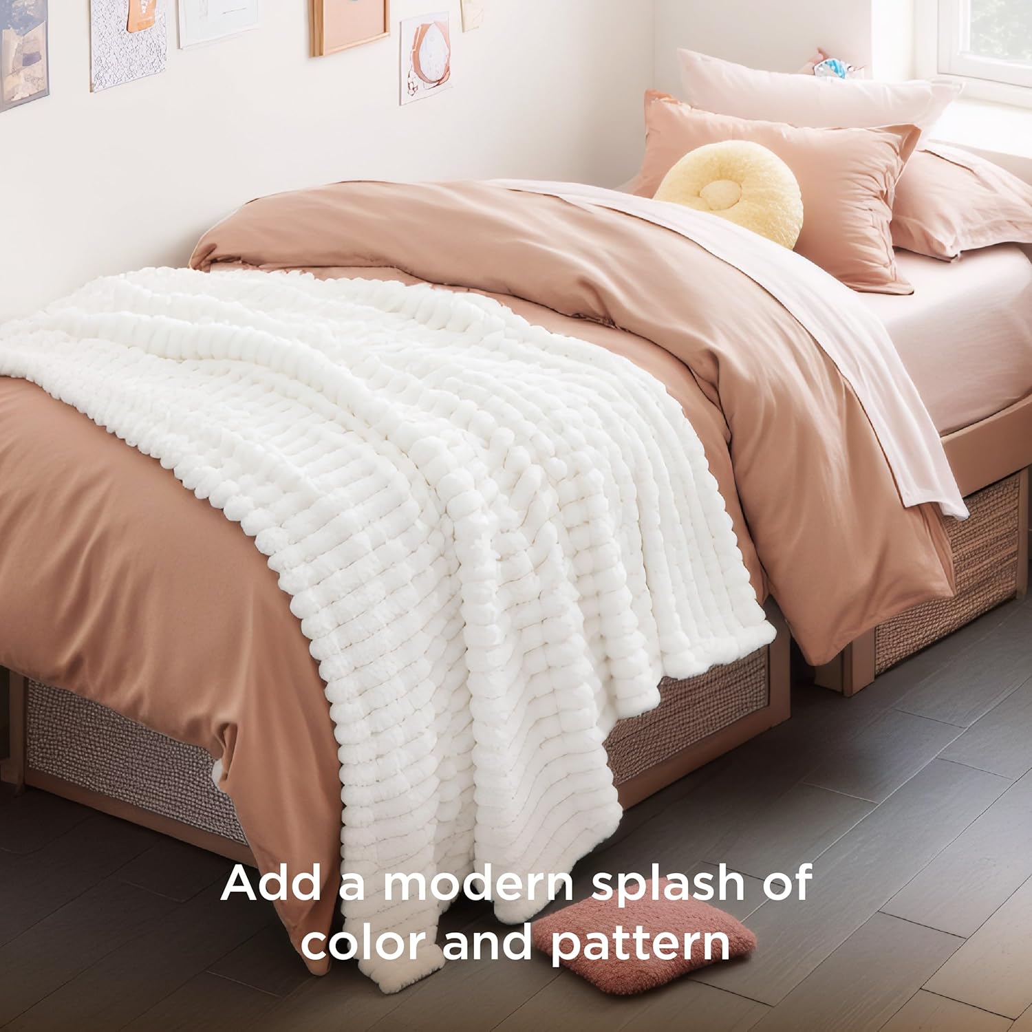 Ultra-Cozy White Throw Blanket