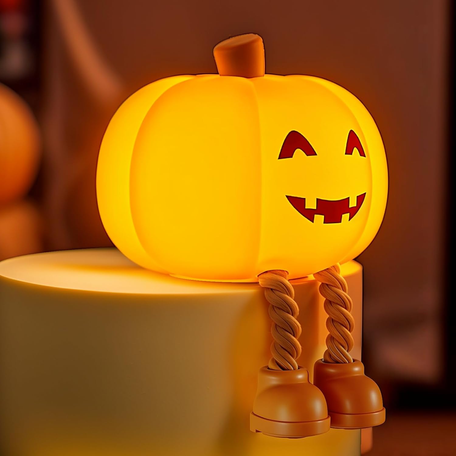 Squishy Pumpkin Lamp