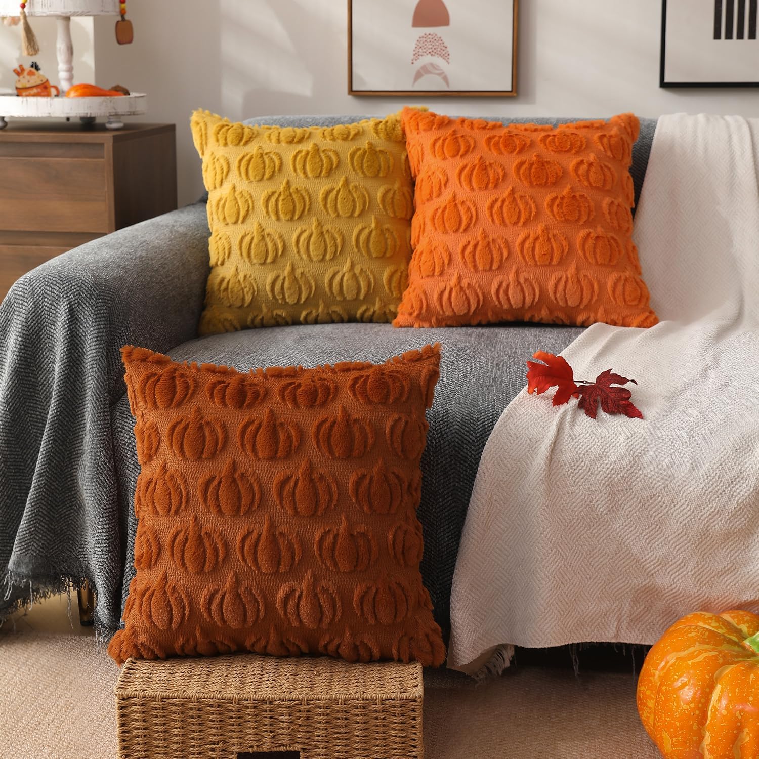 Pumpkin Throw Pillow Cases